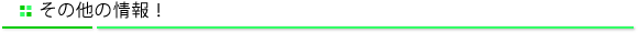 その他の情報